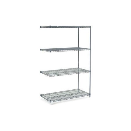 Global Equipment Nexelon    Wire Shelving Add-On, 36"W x 14"D x 74"H A14367N